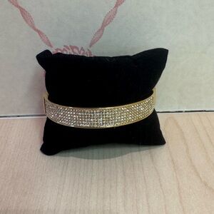 Talbots Pave CZ and Gold Bracelet